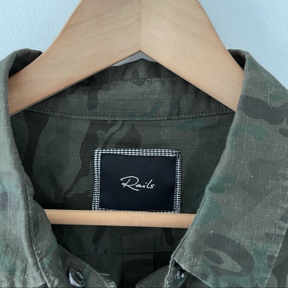 Rails x Revolve Erin Camo Shirt Jacket in Camo - Picture 7 of 8